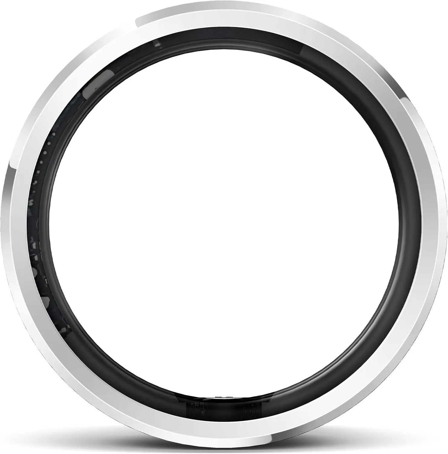 Smart Ring with Air Gesture Control, Health Tracker, 7-Day Battery, IPX8 Waterproof, Heart Rate & Sleep Monitor - Stylish Fitness Ring for Men & Women, Compatible with iOS/Android, Size 9, Silver