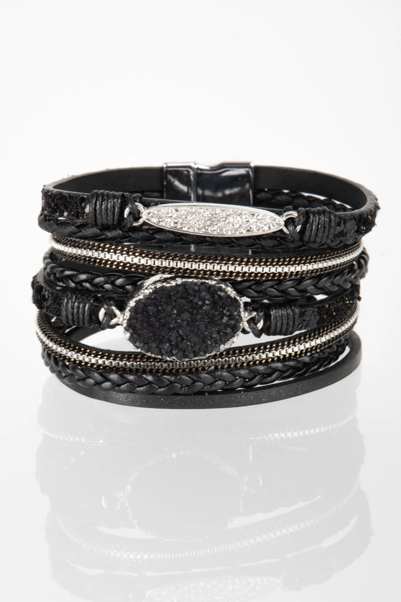 Sparkly Druzy Braided Bracelet