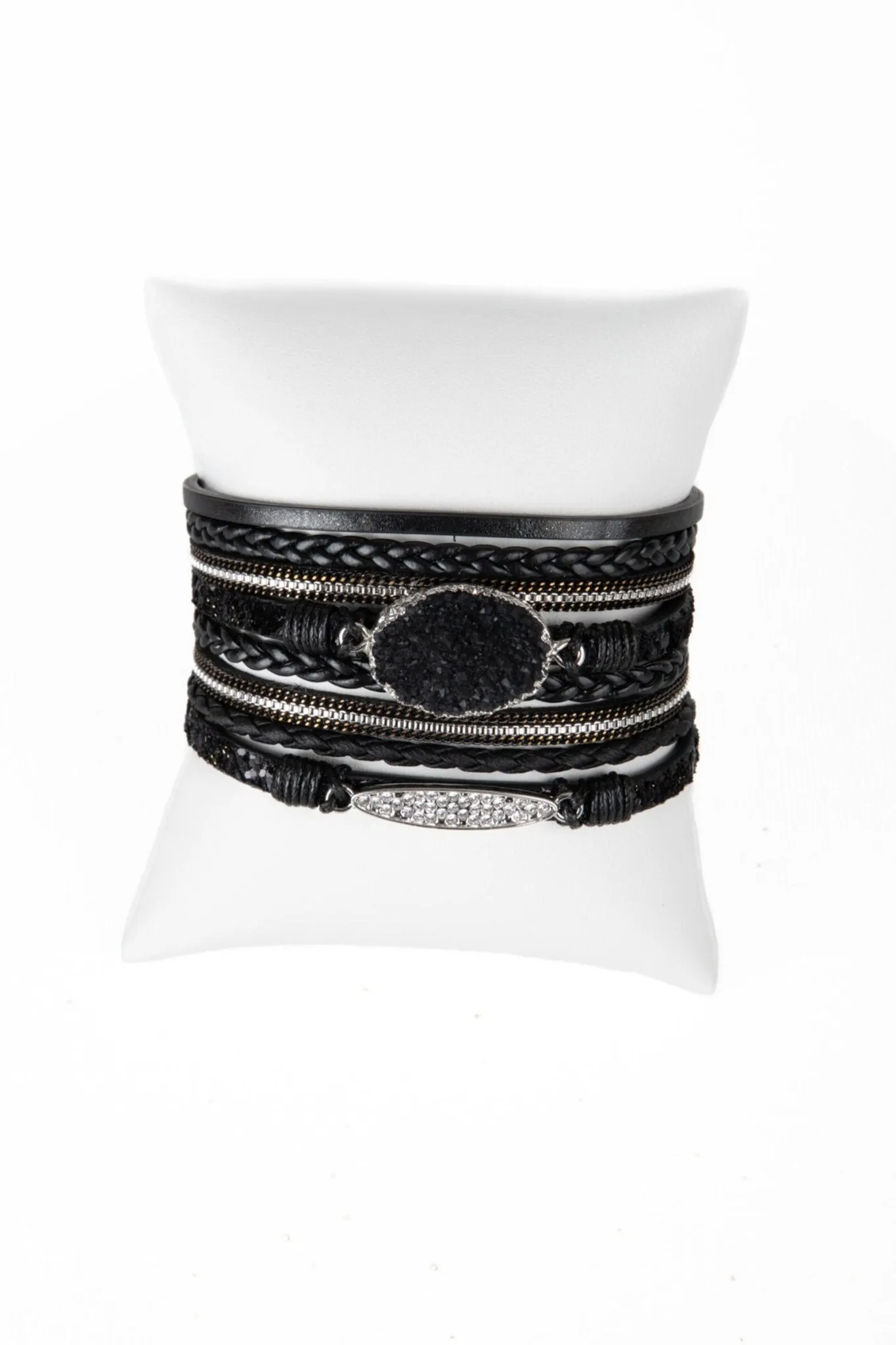 Sparkly Druzy Braided Bracelet