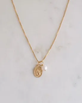 St Christopher with Pearl Necklace