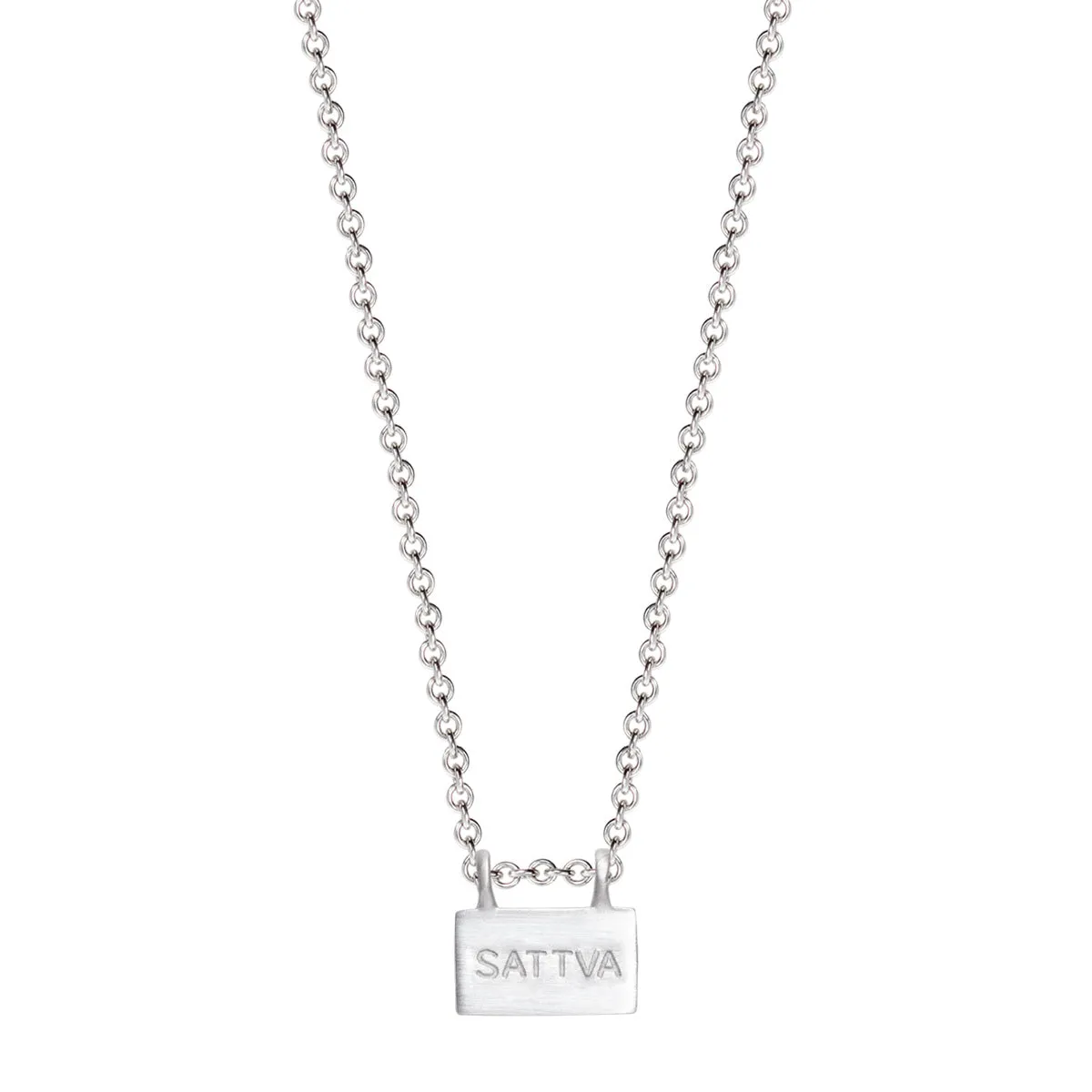 Sterling Silver Sattva 'Goodness' Slate Pendant