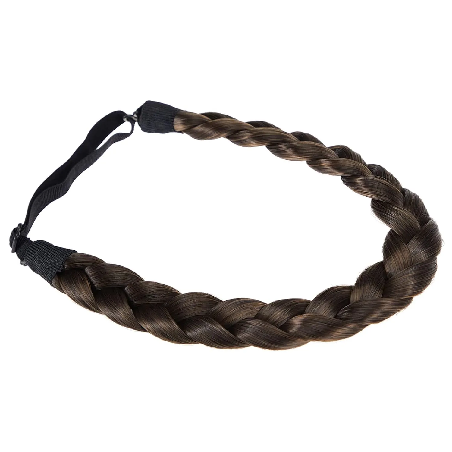 TOECWEGR Braid Headband 3 Strands Synthetic Braided Headbands Stretch Plaited Hairpiece Fashion Girl Costume Hair Accessories