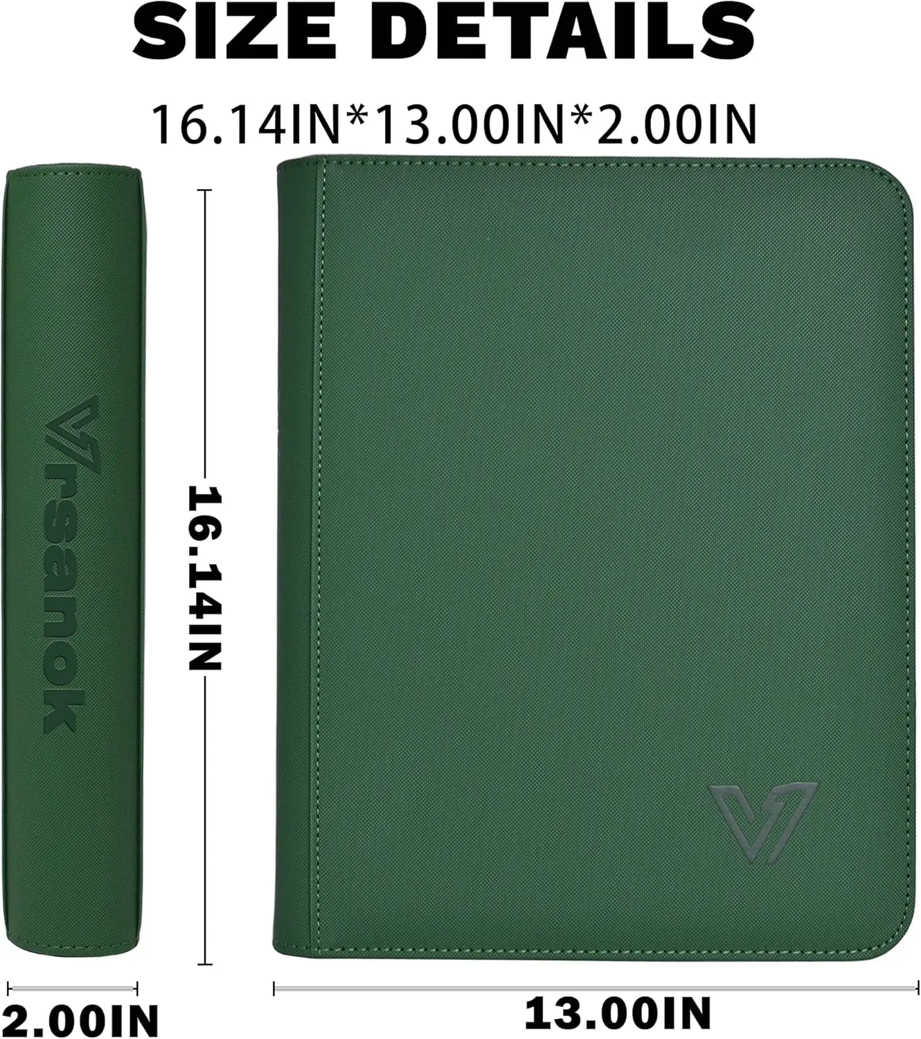 Toploaders Binder,Holds 324 Top Loaders,9 Pocket Top Loader Binder for 3" x 4"Rigid Cards,Double Sided Card Binder Abulm in 3"x4"Toploaders for Trading Cards