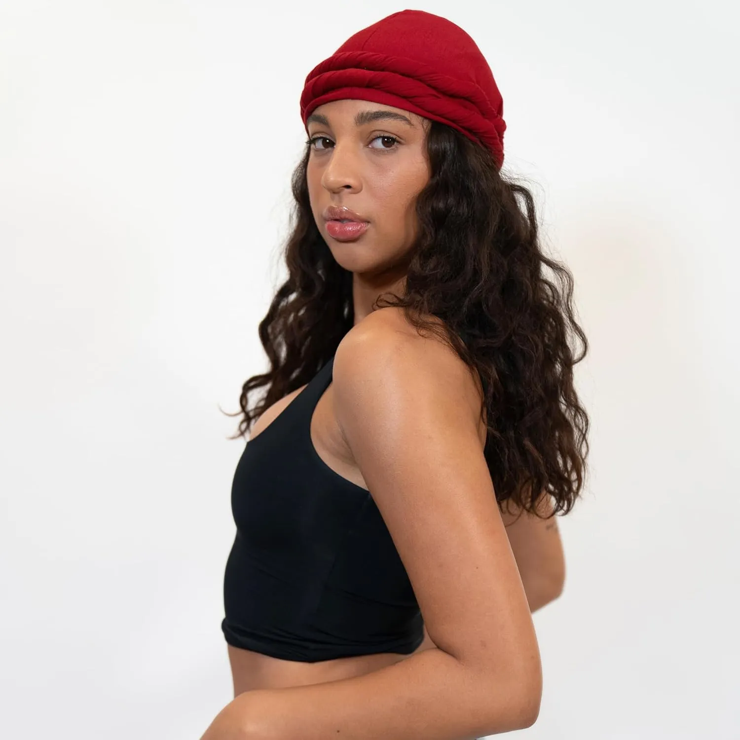 Veeta Superior Halo Turban Silk Satin Lined Head Wrap, Pre-Tied Turban for Men & Women, Turban Durag Wave Cap