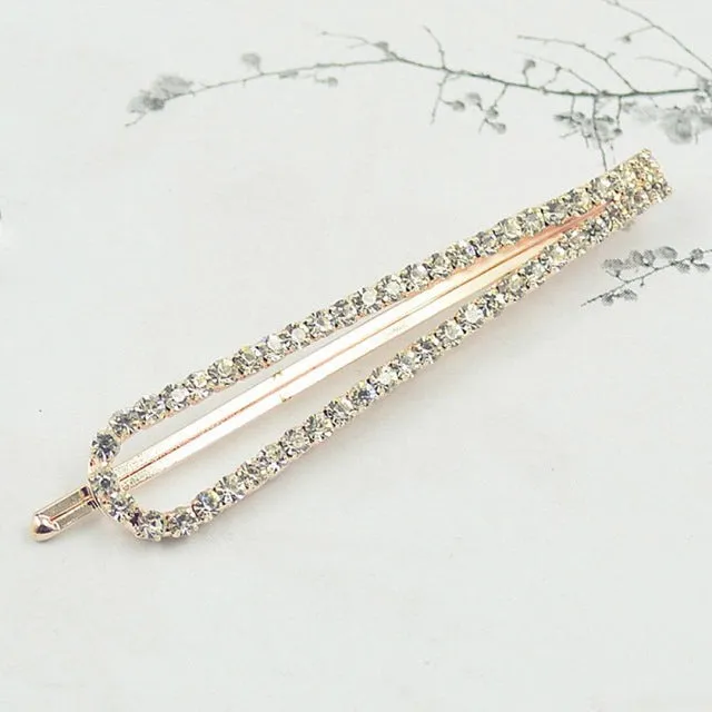 VenusFox Leaf Feather Metal Geometry Hair Clip Hairpin