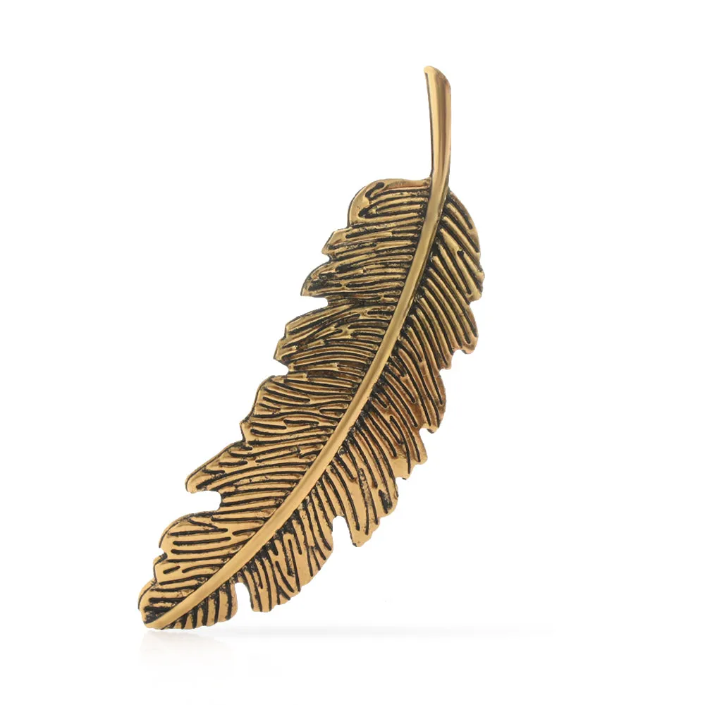 VenusFox Leaf Feather Metal Geometry Hair Clip Hairpin
