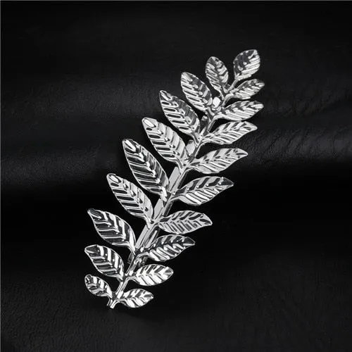 VenusFox Leaf Feather Metal Geometry Hair Clip Hairpin