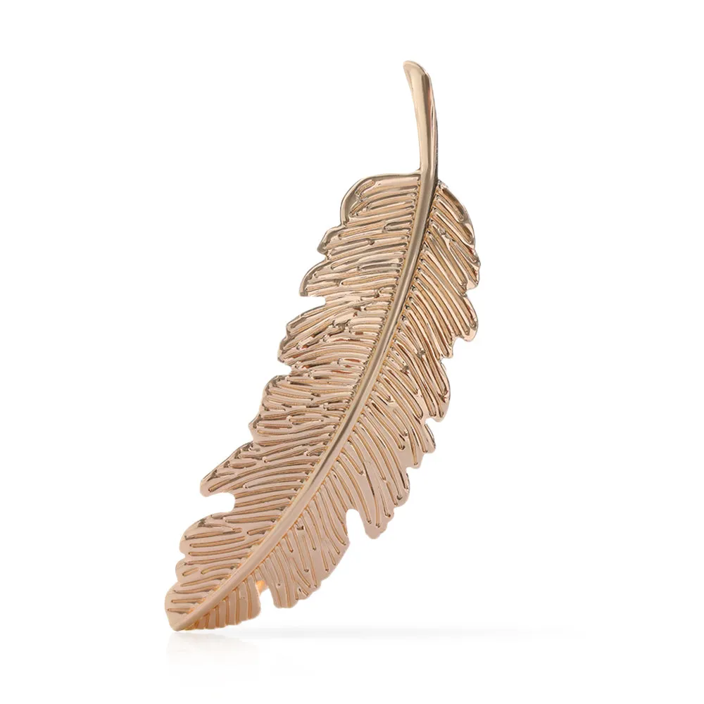 VenusFox Leaf Feather Metal Geometry Hair Clip Hairpin