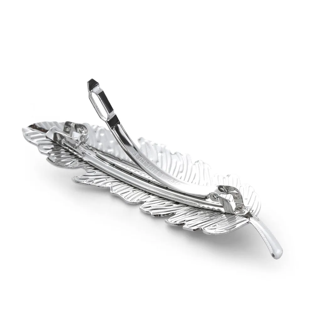 VenusFox Leaf Feather Metal Geometry Hair Clip Hairpin