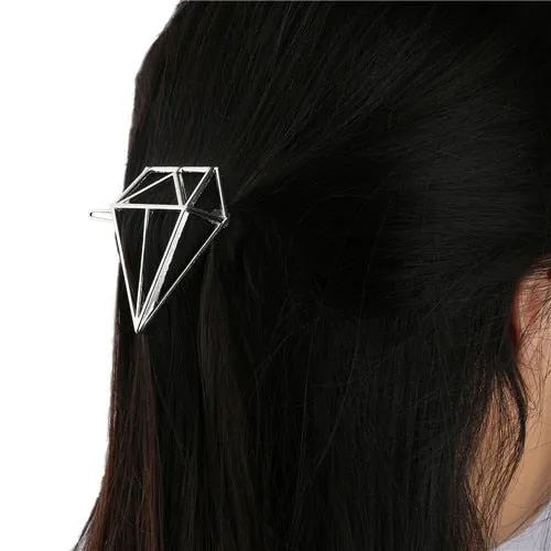 VenusFox Leaf Feather Metal Geometry Hair Clip Hairpin