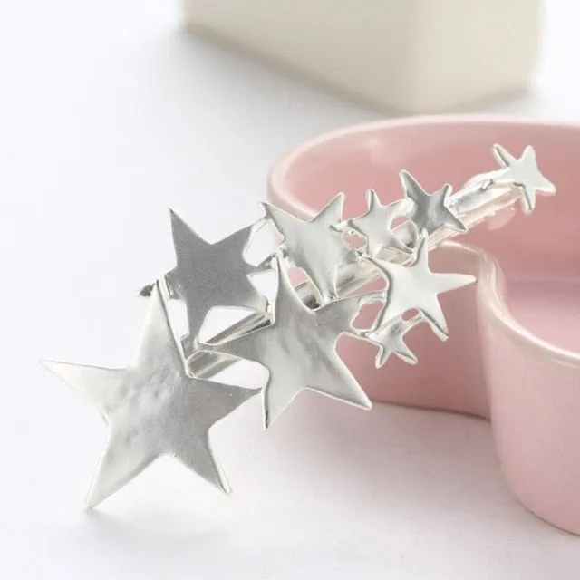 VenusFox Leaf Feather Metal Geometry Hair Clip Hairpin