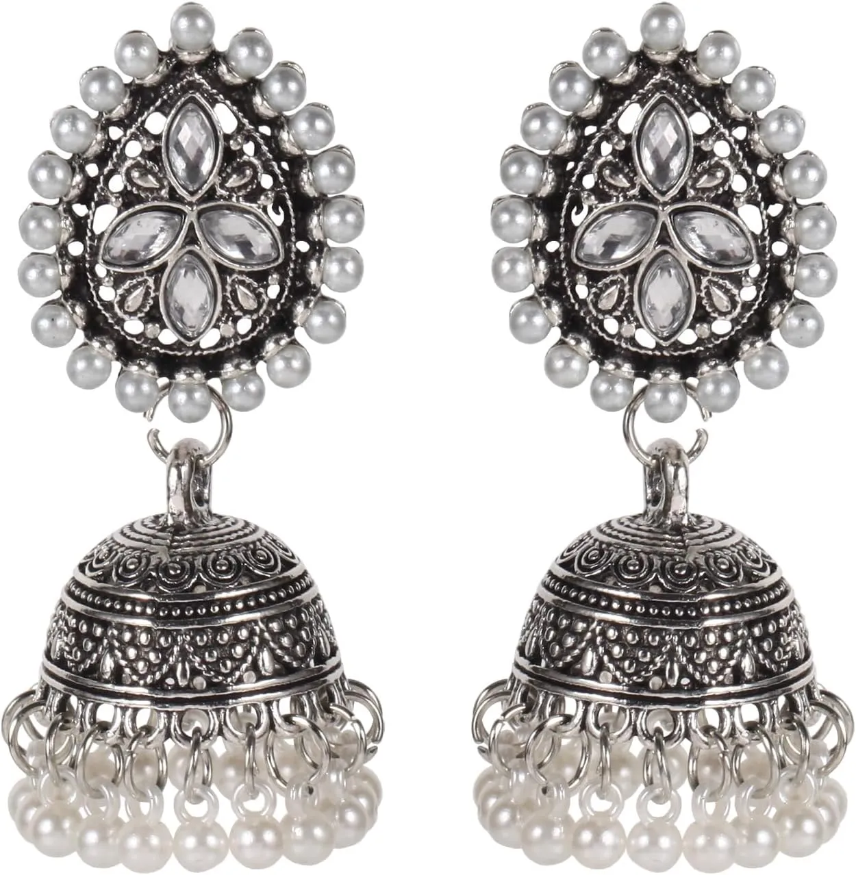 Vintage Bell Tassel Earring Indian Jhumka Earrings Handmade Boho & Hippie Ethnic Jewelry Bollywood Antique Traditional Jhumki Earrings