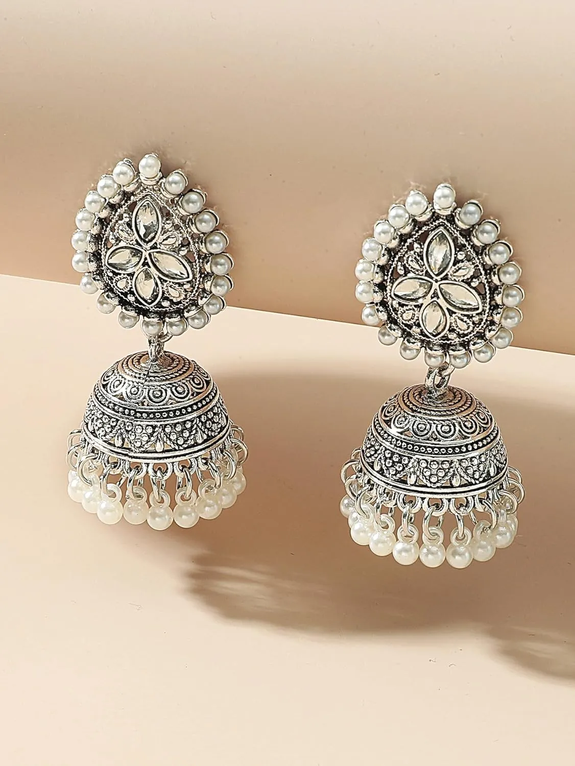 Vintage Bell Tassel Earring Indian Jhumka Earrings Handmade Boho & Hippie Ethnic Jewelry Bollywood Antique Traditional Jhumki Earrings