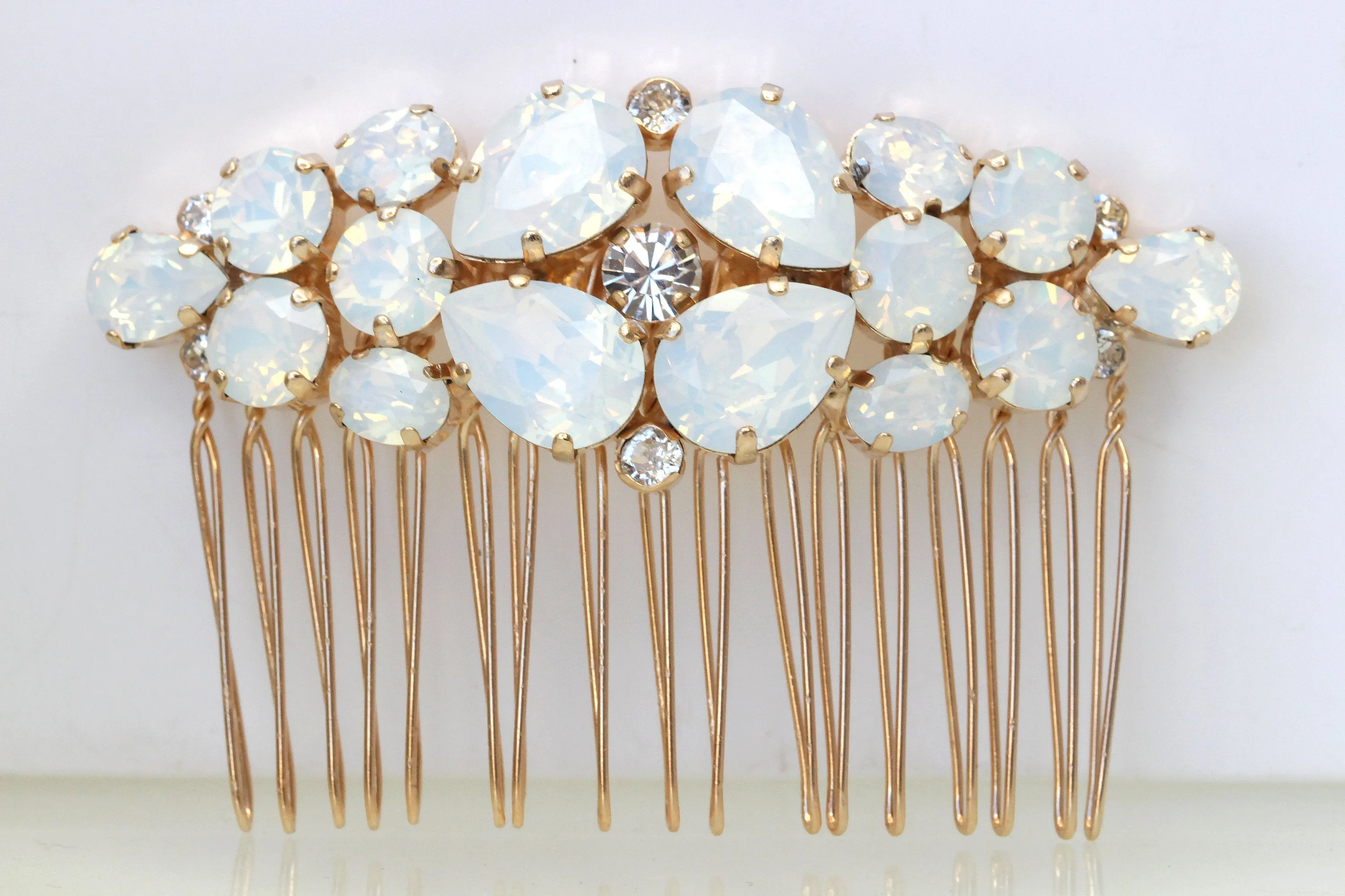 WHITE OPAL HAIR Comb