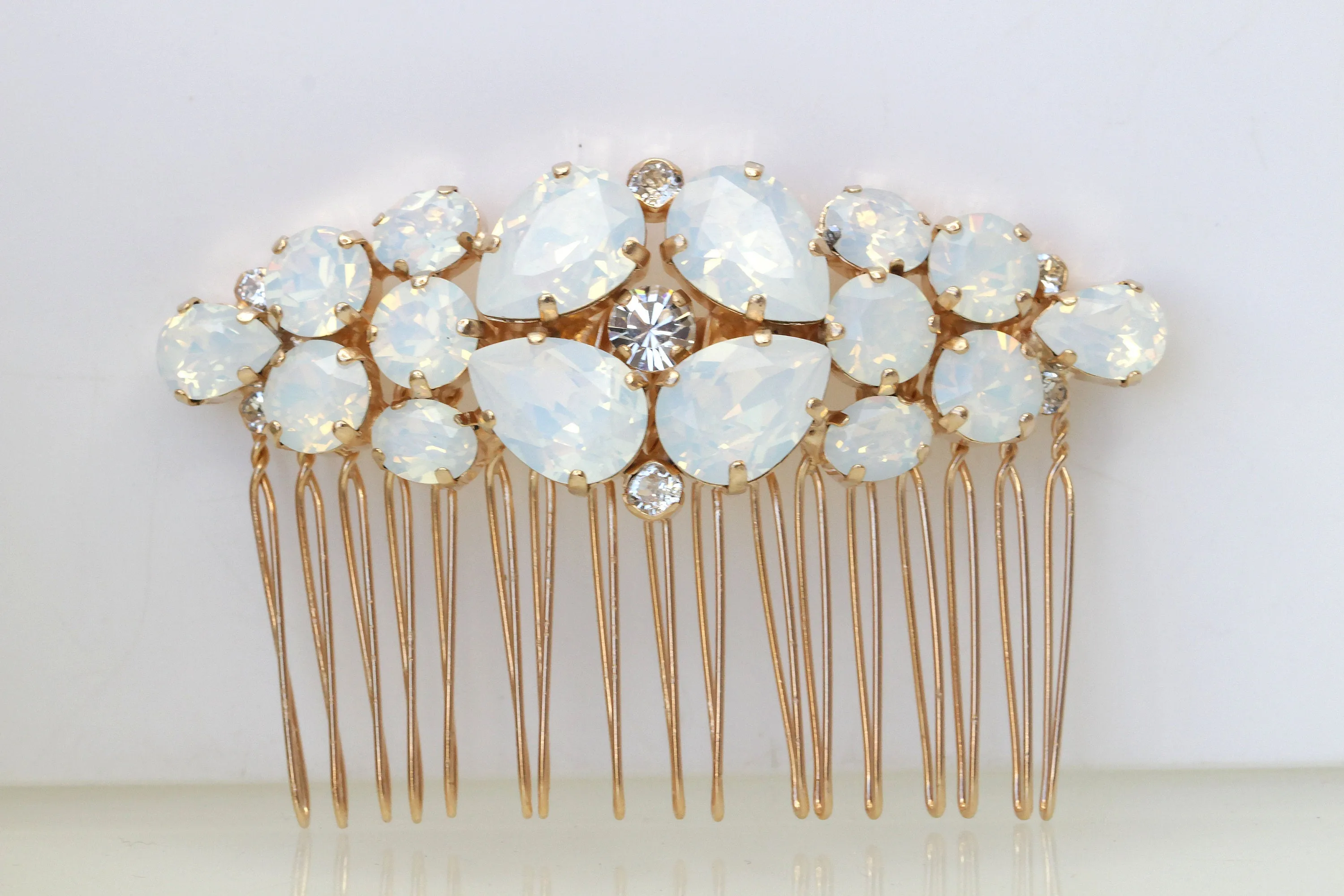 WHITE OPAL HAIR Comb